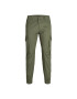 Jack&Jones Pantaloni din material Paul Flake 12141844 Verde Tapered Fit - Pled.ro