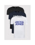 Jack&Jones Set 3 tricouri Corp Logo 12191762 Colorat Regular Fit - Pled.ro