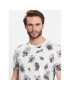 Jack&Jones Tricou Tropicana 12223932 Alb Regular Fit - Pled.ro