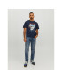 Jack&Jones Tricou Roxbury 12227779 Bleumarin Regular Fit - Pled.ro