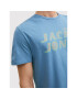 Jack&Jones Tricou Phil 12213764 Albastru Regular Fit - Pled.ro