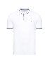 Jack&Jones Tricou polo Jersey 12180891 Alb Regular Fit - Pled.ro