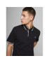 Jack&Jones Tricou polo Jersey 12180891 Negru Regular Fit - Pled.ro