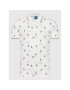 Jack&Jones Tricou polo Positano 12209853 Alb Regular Fit - Pled.ro