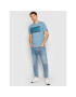 Jack&Jones Tricou Shawn 12185035 Albastru Slim Fit - Pled.ro