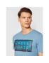 Jack&Jones Tricou Shawn 12185035 Albastru Slim Fit - Pled.ro