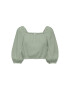 JDY Bluză 15288358 Verde Cropped Fit - Pled.ro