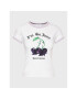 Juicy Couture Tricou Cherry JCWCT123306 Alb Slim Fit - Pled.ro