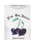 Juicy Couture Tricou Cherry JCWCT123306 Alb Slim Fit - Pled.ro