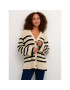 Kaffe Cardigan Cilla 10507575 Bej Loose Fit - Pled.ro