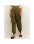 Kaffe Pantaloni din material Zilia 10507507 Verde Relaxed Fit - Pled.ro