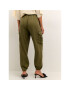 Kaffe Pantaloni din material Zilia 10507507 Verde Relaxed Fit - Pled.ro