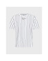 Karl Kani Tricou Small Signature Heavy Jersey Pinstripe 6037301 Alb Relaxed Fit - Pled.ro