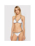 KARL LAGERFELD Bikini partea de jos Banded Tape KL21WBT01 Alb - Pled.ro