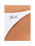 KARL LAGERFELD Bikini partea de jos KL22WBT03 Alb - Pled.ro