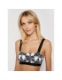 KARL LAGERFELD Bikini partea de sus KL21WTP15 Negru - Pled.ro