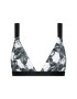 KARL LAGERFELD Bikini partea de sus KL21WTP16 Negru - Pled.ro