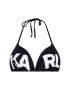 KARL LAGERFELD Bikini partea de sus Printed Logo KL21WTP05 Negru - Pled.ro