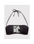 KARL LAGERFELD Bikini partea de sus Printed Logo KL22WTP02 Negru - Pled.ro