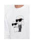 KARL LAGERFELD Bluză 705063 534940 Alb Regular Fit - Pled.ro