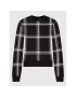 KARL LAGERFELD Bluză Check Printed 220W1806 Negru Relaxed Fit - Pled.ro