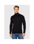 KARL LAGERFELD Bluză cu gât Knit 655047 512306 Negru Regular Fit - Pled.ro