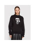 KARL LAGERFELD Bluză Ikonik 220W1883 Negru Relaxed Fit - Pled.ro