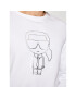 KARL LAGERFELD Bluză Sweat 705080 511900 Alb Regular Fit - Pled.ro