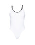 KARL LAGERFELD Costum de baie Branded Tape KL21WOP01 Alb - Pled.ro