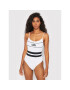 KARL LAGERFELD Costum de baie KL22WOP05 Alb - Pled.ro