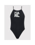 KARL LAGERFELD Costum de baie Printed Logo KL22WOP01 Negru - Pled.ro