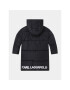 Karl Lagerfeld Kids Geacă din puf Z26109 S Negru Regular Fit - Pled.ro