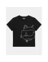 Karl Lagerfeld Kids Tricou Z15436 M Negru Regular Fit - Pled.ro