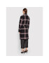 KARL LAGERFELD Palton Logo Check 220W1582 Negru Relaxed Fit - Pled.ro