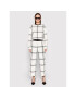 KARL LAGERFELD Pantaloni din material Check Printed 220W1032 Bej Relaxed Fit - Pled.ro