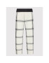 KARL LAGERFELD Pantaloni din material Check Printed 220W1032 Bej Relaxed Fit - Pled.ro