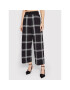 KARL LAGERFELD Pantaloni din material Check Printed 220W1032 Negru Relaxed Fit - Pled.ro