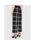 KARL LAGERFELD Pantaloni din material Check Printed 220W1032 Negru Relaxed Fit - Pled.ro