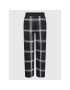 KARL LAGERFELD Pantaloni din material Check Printed 220W1032 Negru Relaxed Fit - Pled.ro