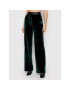 KARL LAGERFELD Pantaloni din material Velvet 216W1003 Verde Regular Fit - Pled.ro