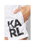 KARL LAGERFELD Pantaloni scurți pentru înot Carry Over KL22MBS08 Alb Regular Fit - Pled.ro