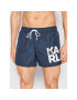 KARL LAGERFELD Pantaloni scurți pentru înot Carry Over KL22MBS08 Bleumarin Regular Fit - Pled.ro