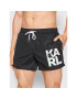 KARL LAGERFELD Pantaloni scurți pentru înot Carry Over KL22MBS08 Negru Regular Fit - Pled.ro