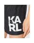 KARL LAGERFELD Pantaloni scurți pentru înot Carry Over KL22MBS08 Negru Regular Fit - Pled.ro