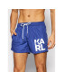 KARL LAGERFELD Pantaloni scurți pentru înot Classic KL21MBS02 Bleumarin Regular Fit - Pled.ro