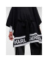 KARL LAGERFELD Poncho Logo 226W2010 Negru Relaxed Fit - Pled.ro