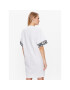 KARL LAGERFELD Rochie de zi Logo 225W1356 Alb Relaxed Fit - Pled.ro