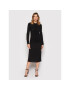 KARL LAGERFELD Rochie de zi Ruched 220W1352 Negru Slim Fit - Pled.ro