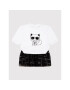 Karl Lagerfeld Kids Rochie de zi Z92025 Alb Regular Fit - Pled.ro