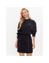 KARL LAGERFELD Rochie tricotată Contrast 230W1356 Negru Relaxed Fit - Pled.ro